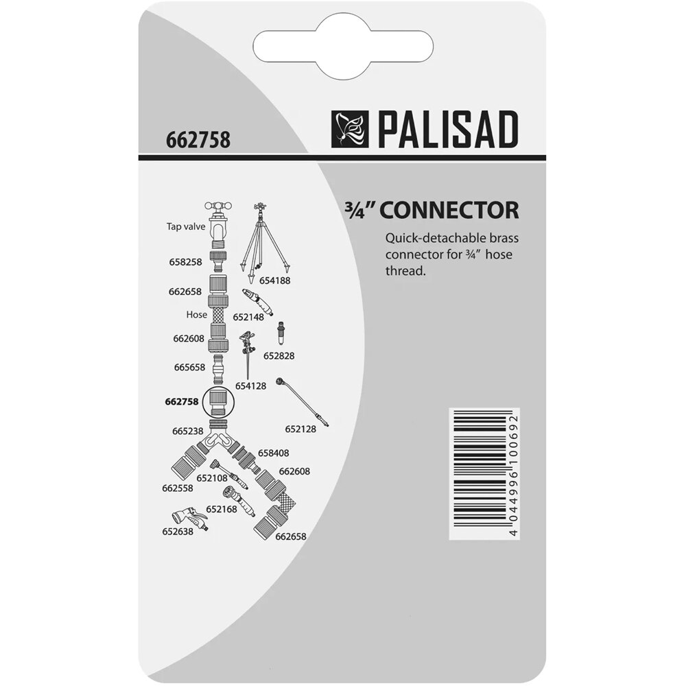 Conector rapid furtun PALISAD 662758, 3/4", alama
