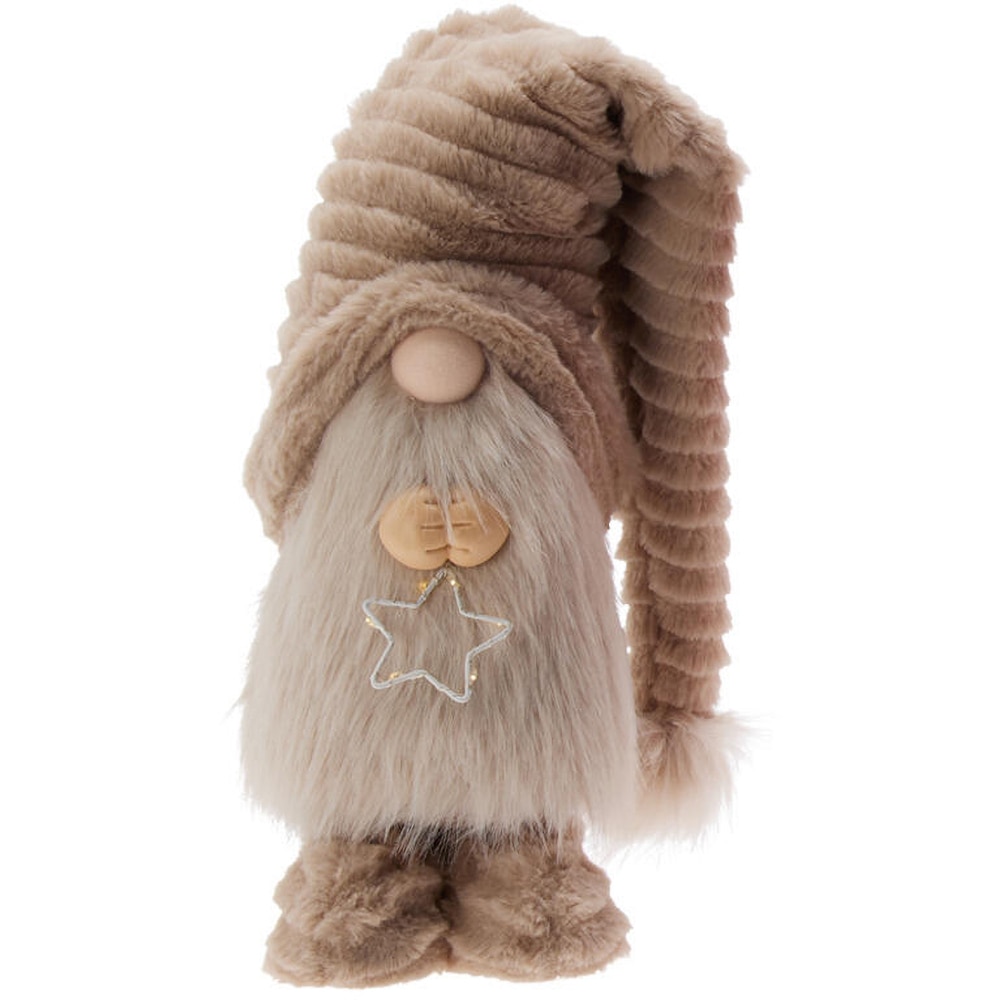 Figurina luminoasa Gnom, LED, 18 x 13 x 33-65 cm, multicolor