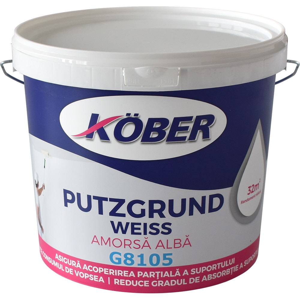 Amorsa pentru lavabila KOBER, alb, 4l