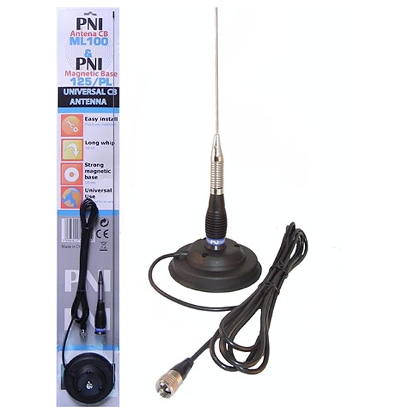 Antena statie CB PNI ML100, 125/PL, talpa magnetica