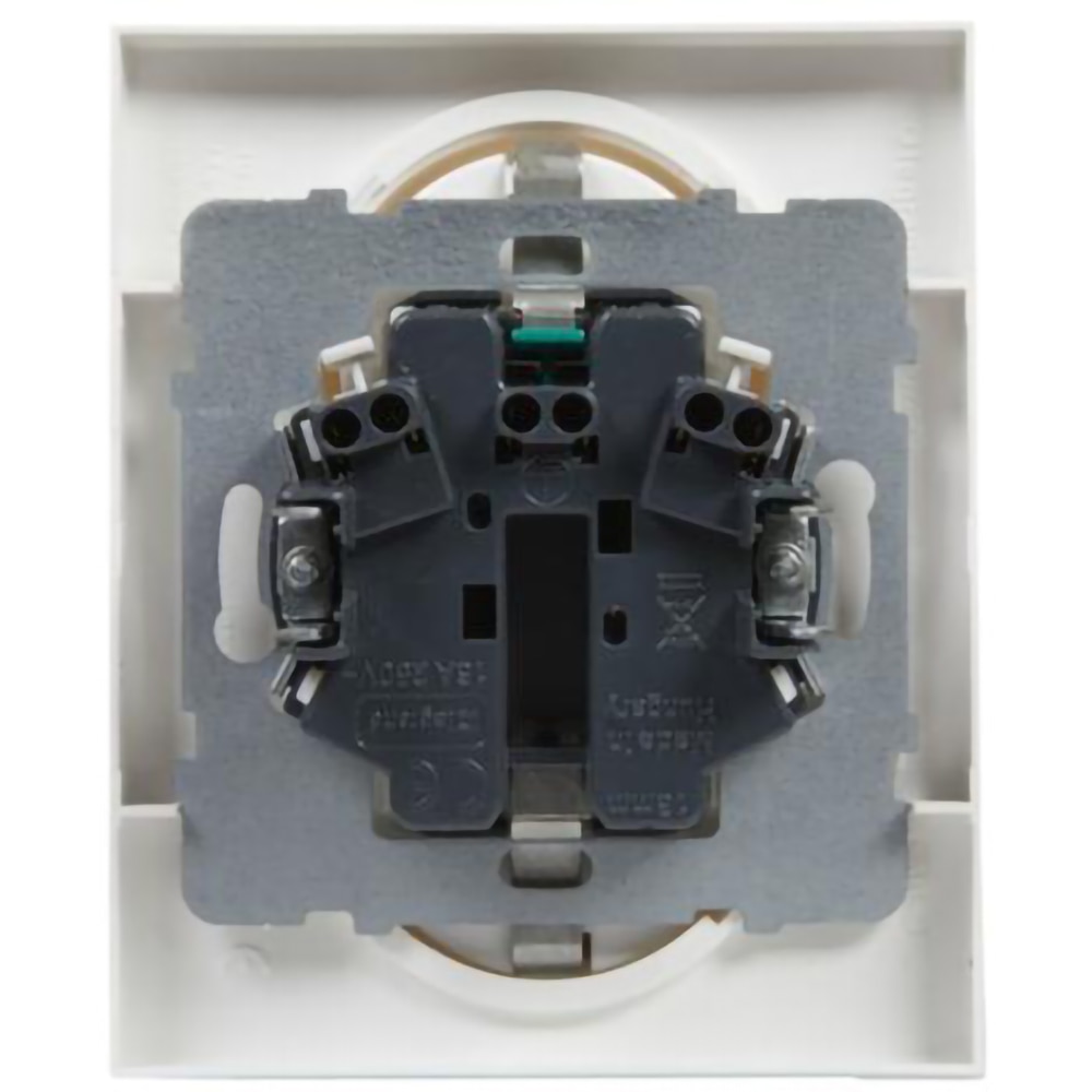 Priza dubla LEGRAND Suno, 2x2P+T, IP20, alb