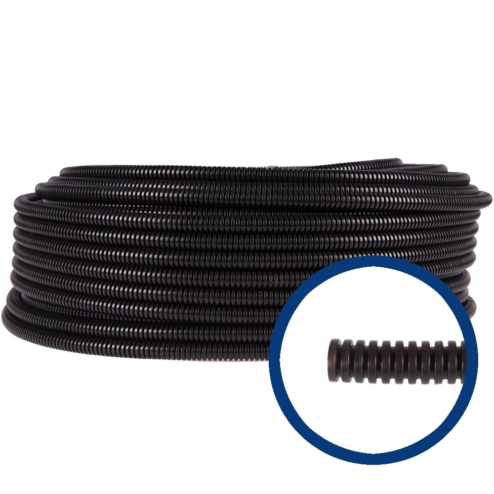 Tub flexibil GEWISS DX15016R, PVC, 16mm, negru