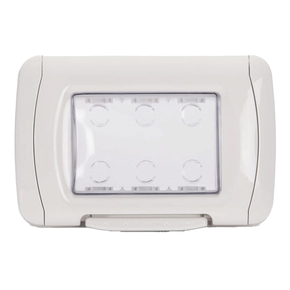 Rama GEWISS GW22461, 4 posturi, IP55, alb