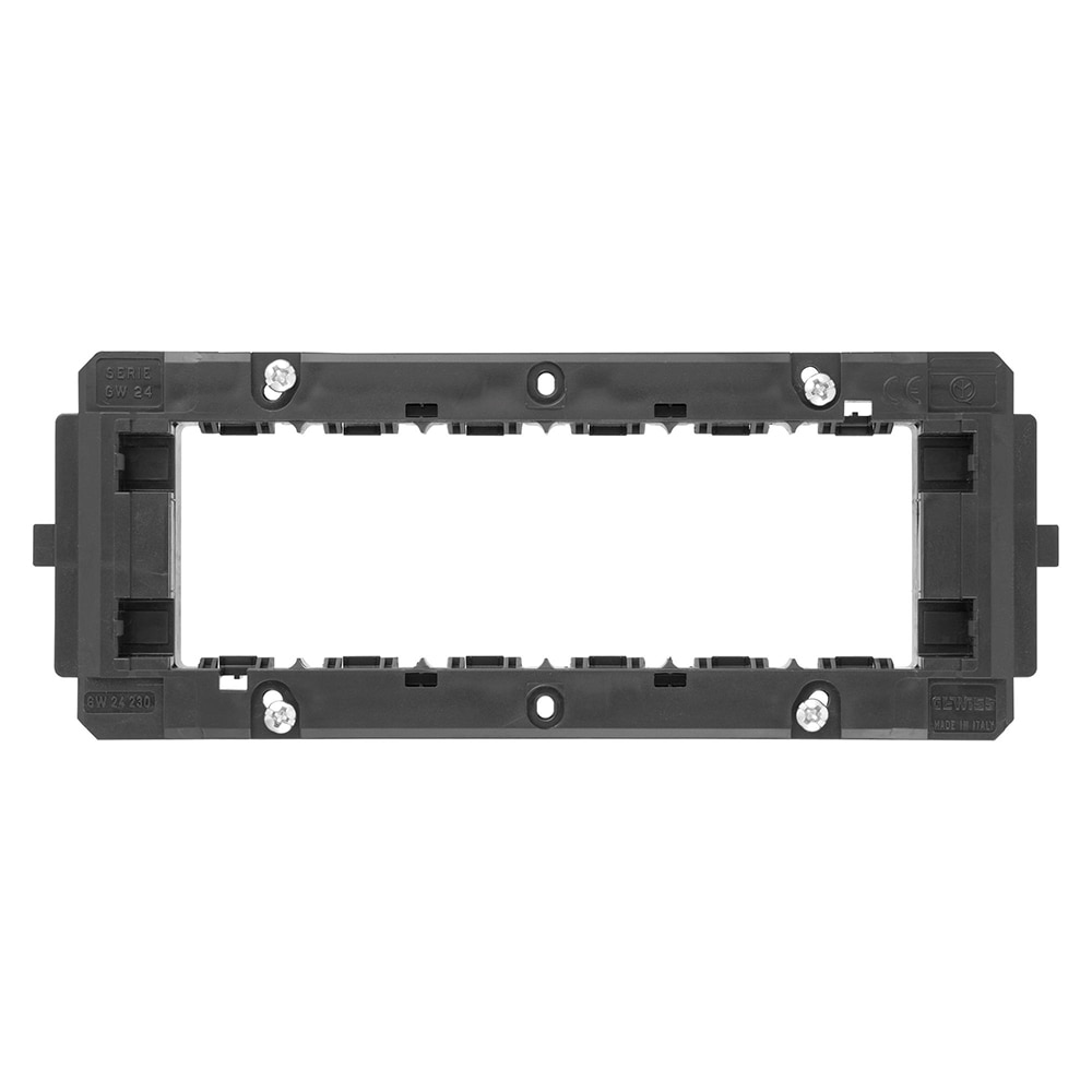 Rama suport GEWISS GW24230, 6 posturi, negru