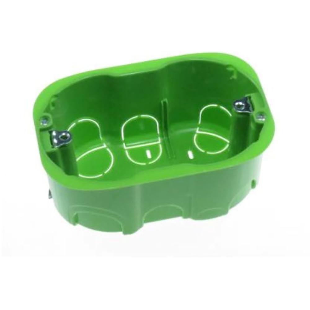 Doza GEWISS GW24403PM, 3 posturi, IP40, verde