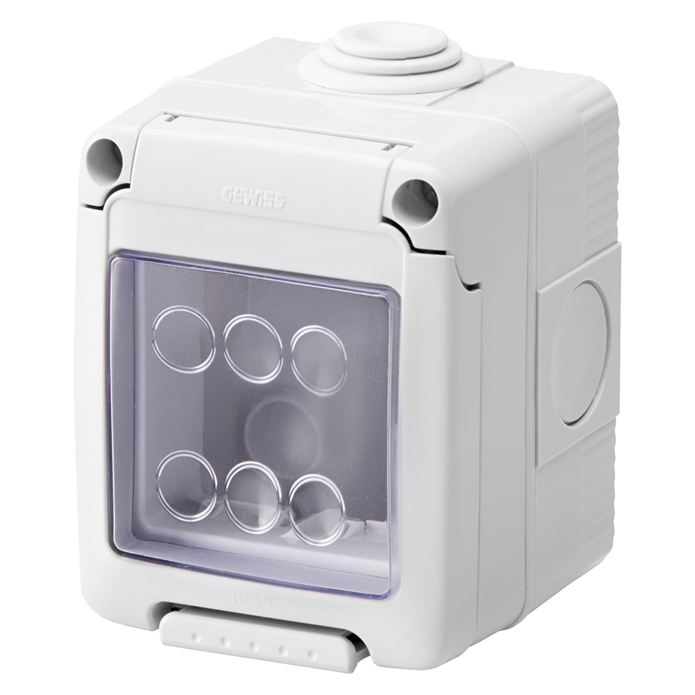 Doza GEWISS GW27042, 2 posturi, IP55, gri