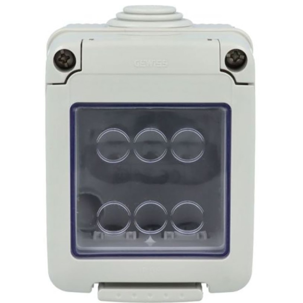 Doza GEWISS GW27042, 2 posturi, IP55, gri