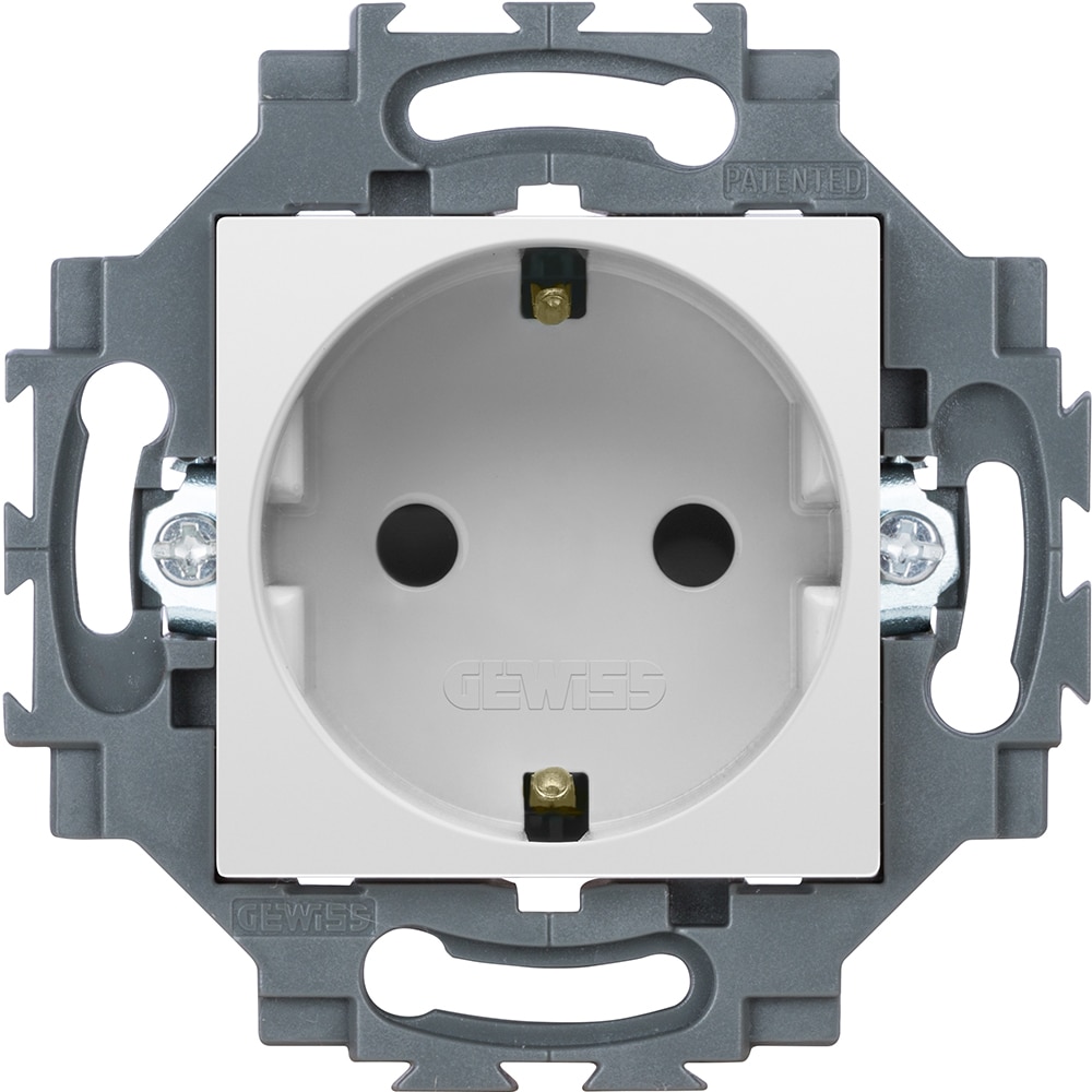 Priza GEWISS GW35206W, IP20, 250V AC, alb