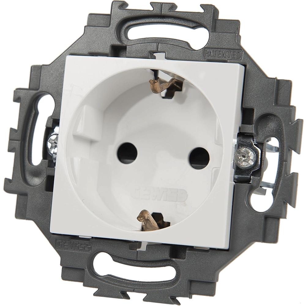 Priza GEWISS GW35206W, IP20, 250V AC, alb