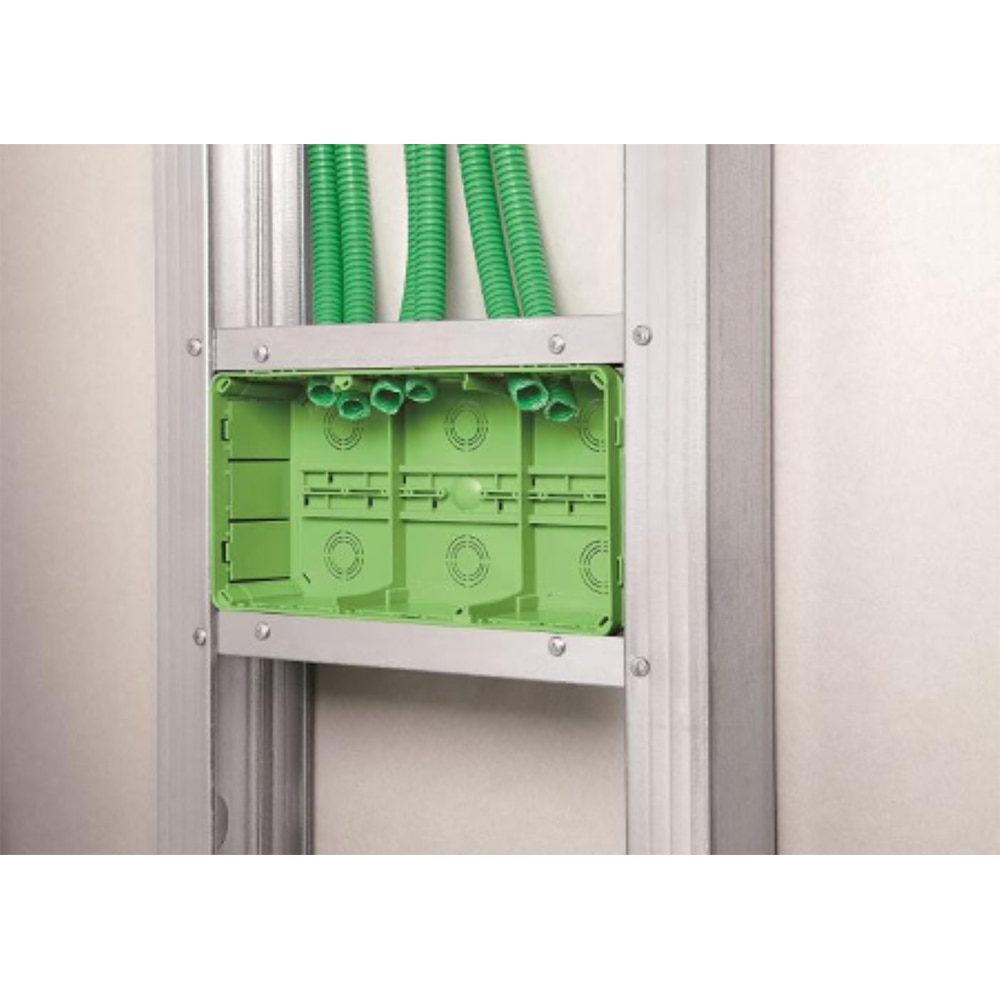 Doza GEWISS GW48006PM, 4,5 posturi, , verde