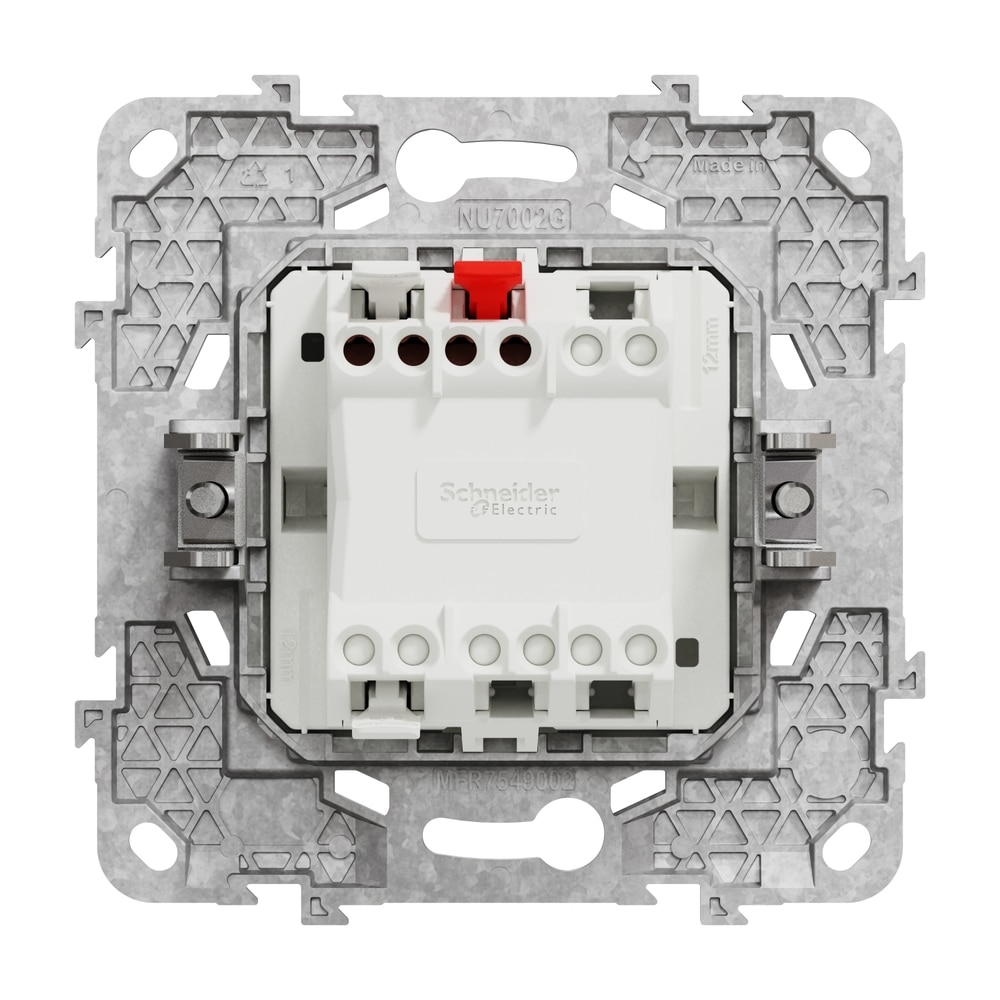 Intrerupator cap-scara SCHNEIDER NU520318Z, incastrat, 10A, IP20, alb