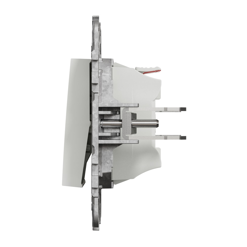 Intrerupator dublu SCHNEIDER NU521118NZ, incastrat, 10A, IP20, alb