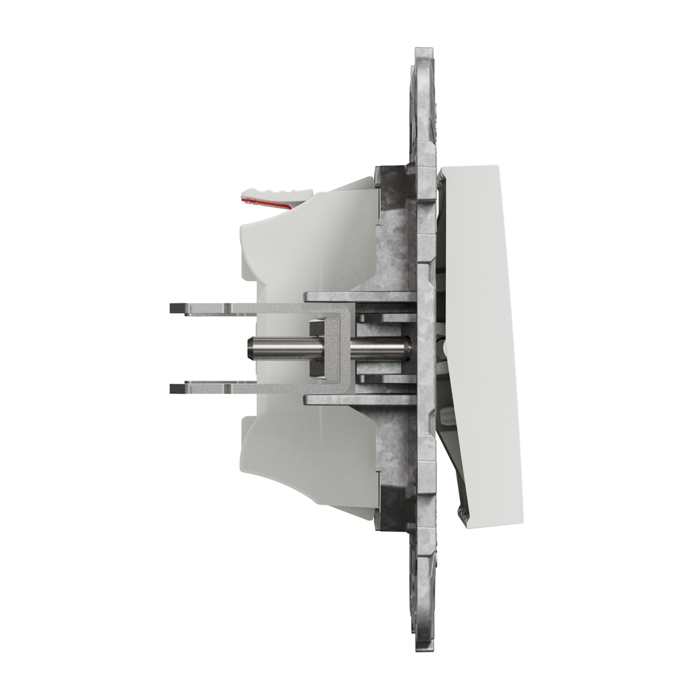 Intrerupator dublu SCHNEIDER NU521118Z, incastrat, 10A, IP20, alb