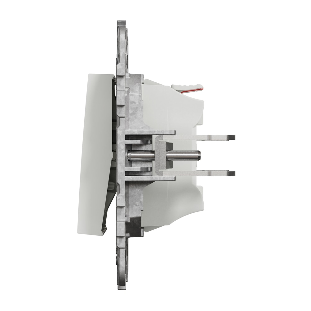 Intrerupator dublu SCHNEIDER NU521118Z, incastrat, 10A, IP20, alb