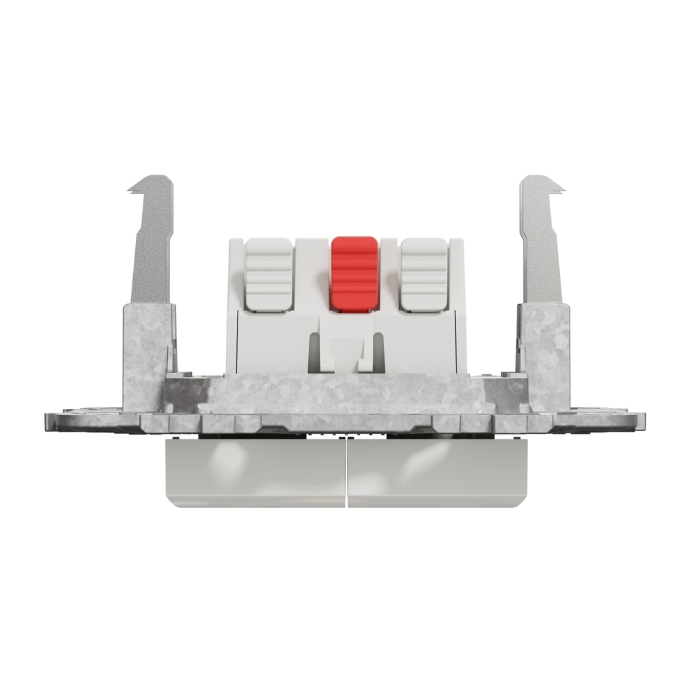 Intrerupator dublu SCHNEIDER NU521118Z, incastrat, 10A, IP20, alb