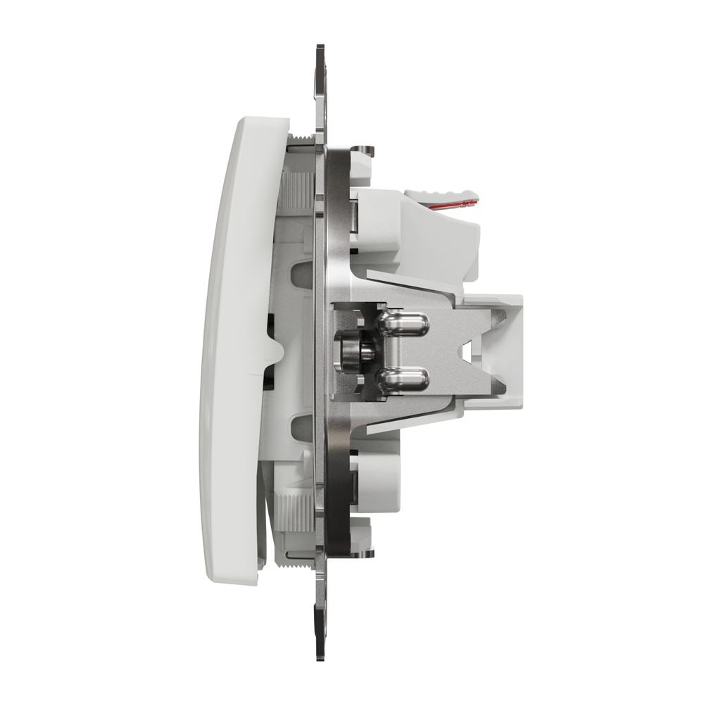 Intrerupator dublu SCHNEIDER SDD111105, incastrat, 10A, IP20, alb