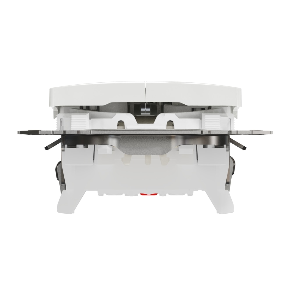 Intrerupator dublu SCHNEIDER SDD111105L, incastrat, 10A, IP20, alb