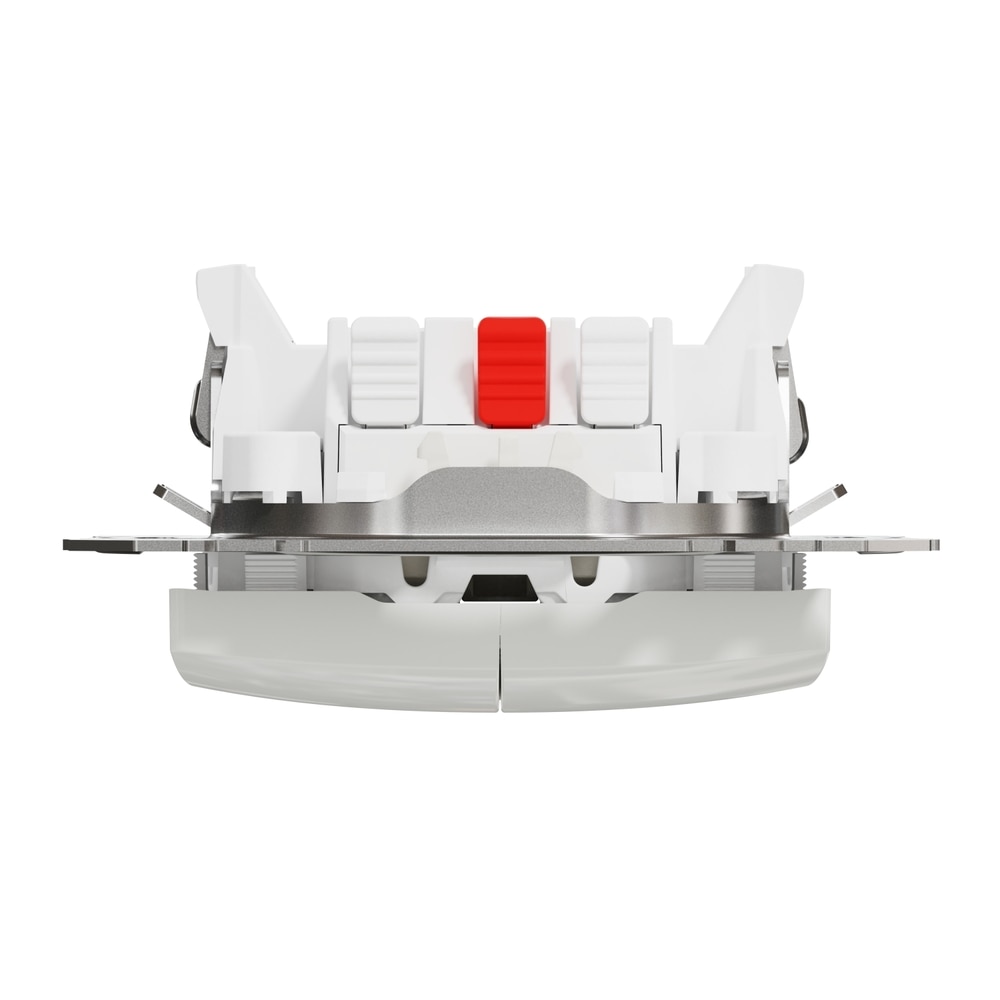 Intrerupator dublu SCHNEIDER SDD111105L, incastrat, 10A, IP20, alb