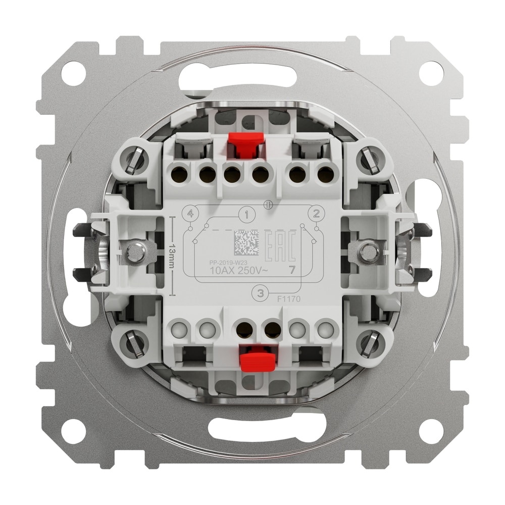 Intrerupator cruce SCHNEIDER SDD111107, incastrat, 10A, IP20, alb