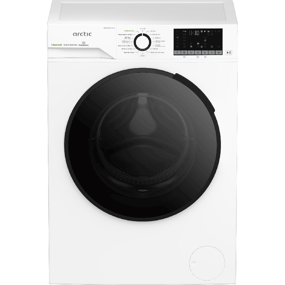 Masina de spalat rufe frontala cu uscator ARCTIC APLM3DFT39442W, 9/6 kg, 1400rpm, Clasa A/D, alb