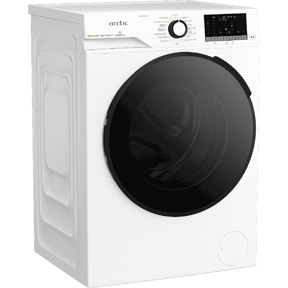 Masina de spalat rufe frontala cu uscator ARCTIC APLM3DFT39442W, 9/6 kg, 1400rpm, Clasa A/D, alb
