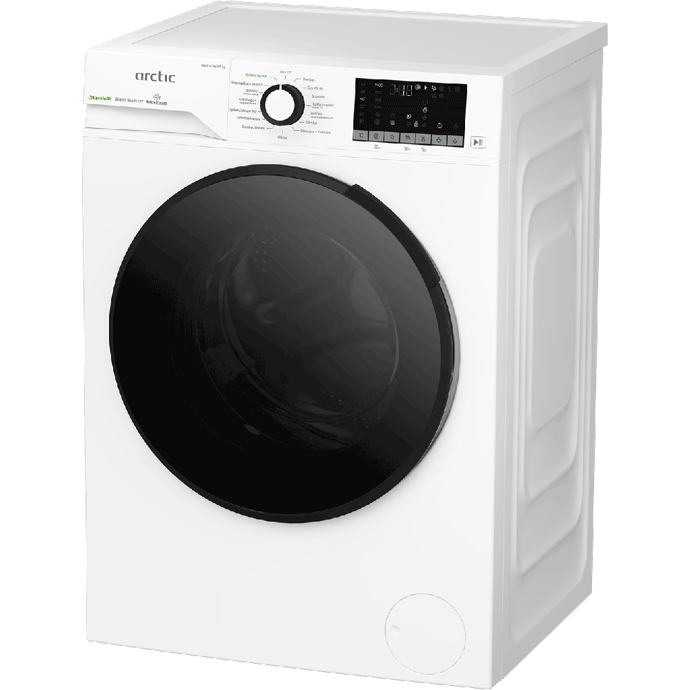 Masina de spalat rufe frontala cu uscator ARCTIC APLM3DFT39442W, 9/6 kg, 1400rpm, Clasa A/D, alb