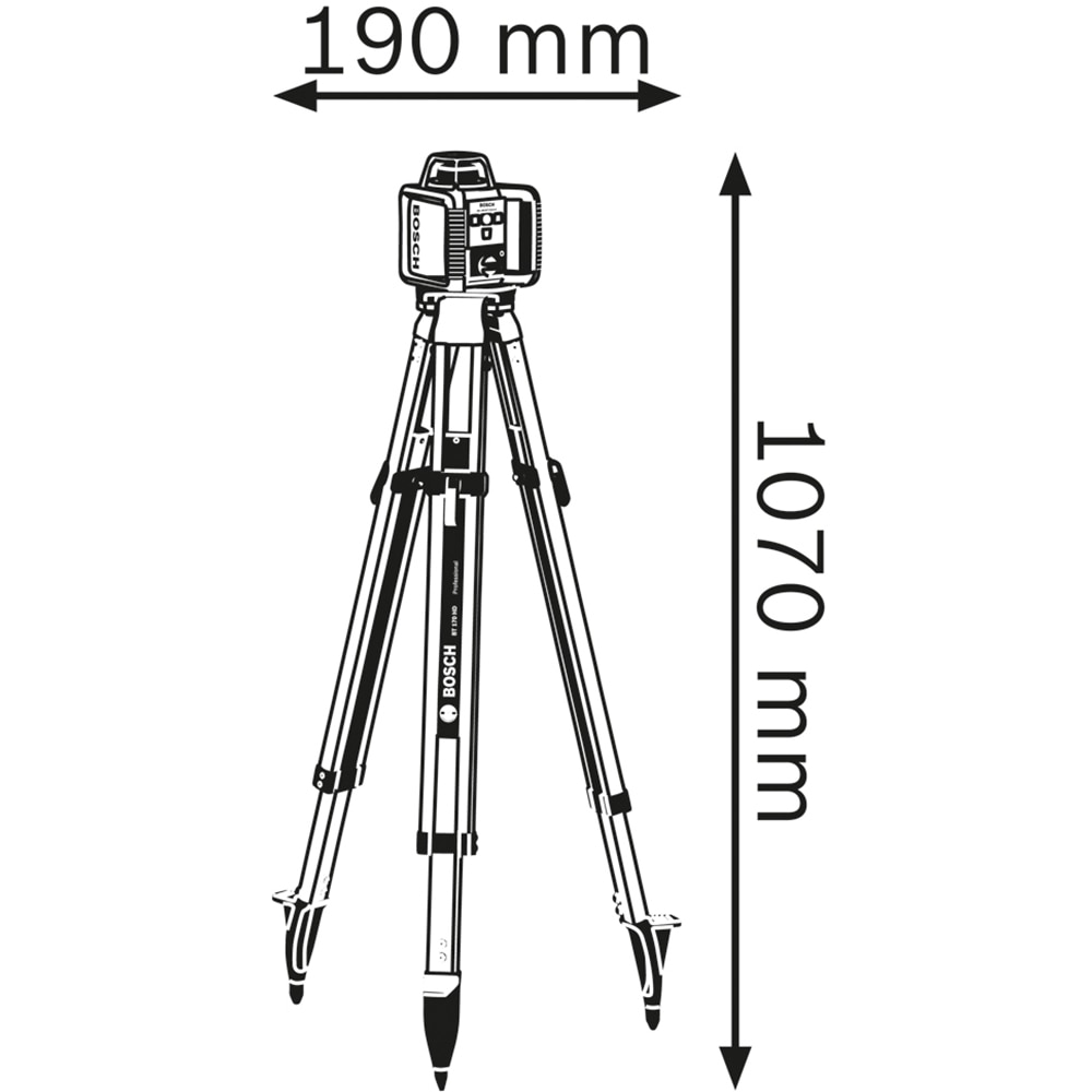 Trepied BOSCH PROFESSIONAL BT 170 HD, albastru
