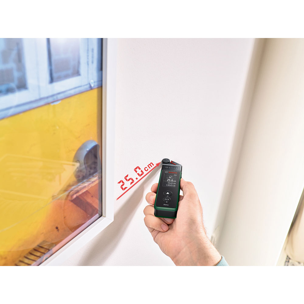 Telemetru BOSCH Zamo, distanta 25 m, verde