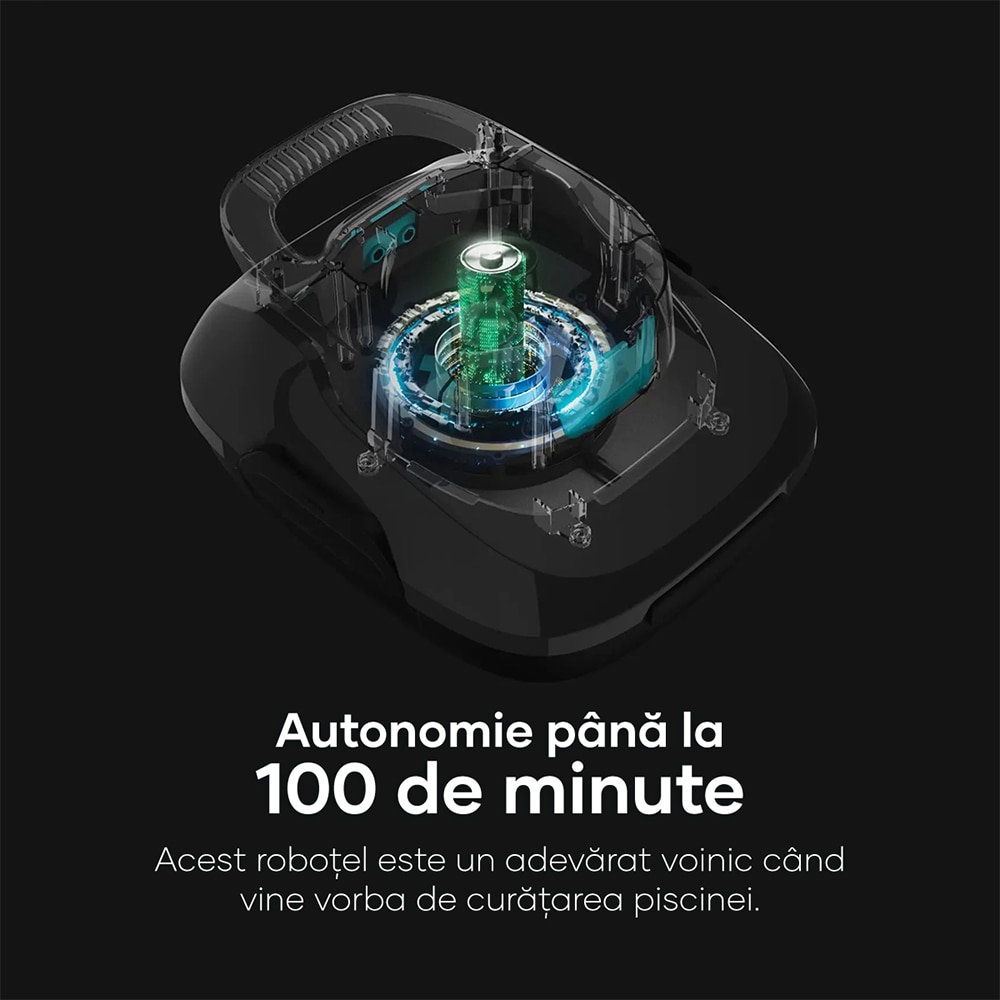 Robot de curatat piscina AIPER Scuba SE, 75l/min, IPX8, autonomie 100 min
