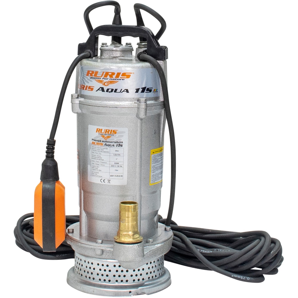 Pompa submersibila RURIS Aqua 11S, apa curata, 550W
