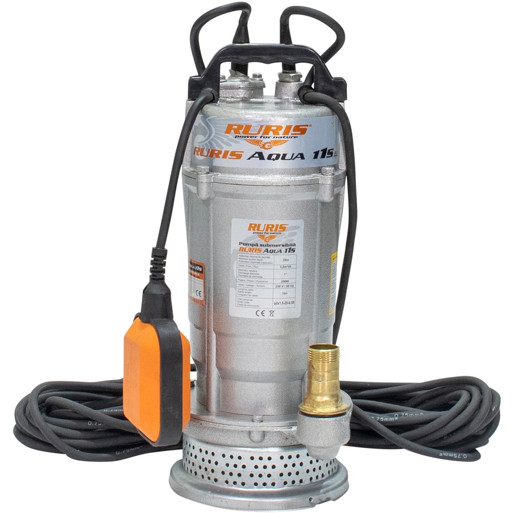 Pompa submersibila RURIS Aqua 11S, apa curata, 550W