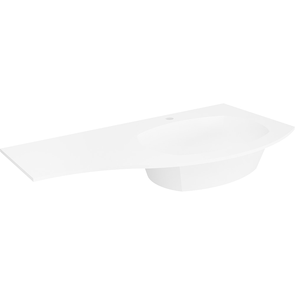 Lavoar SAVINIDUE Armonia, cuva dreapta, rasina, 105 x 52 x 16, alb lucios