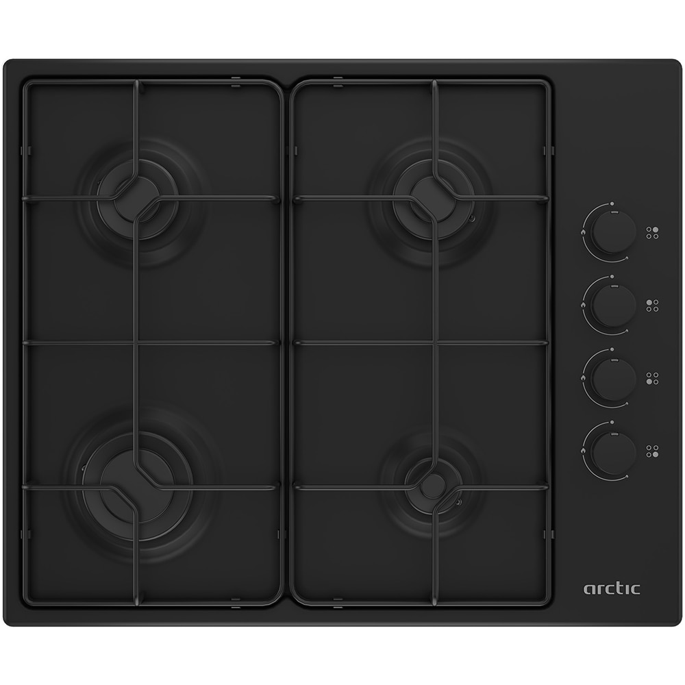 Plita incorporabila ARCTIC ARAGN64124SB, Gaz, 4 arzatoare, negru