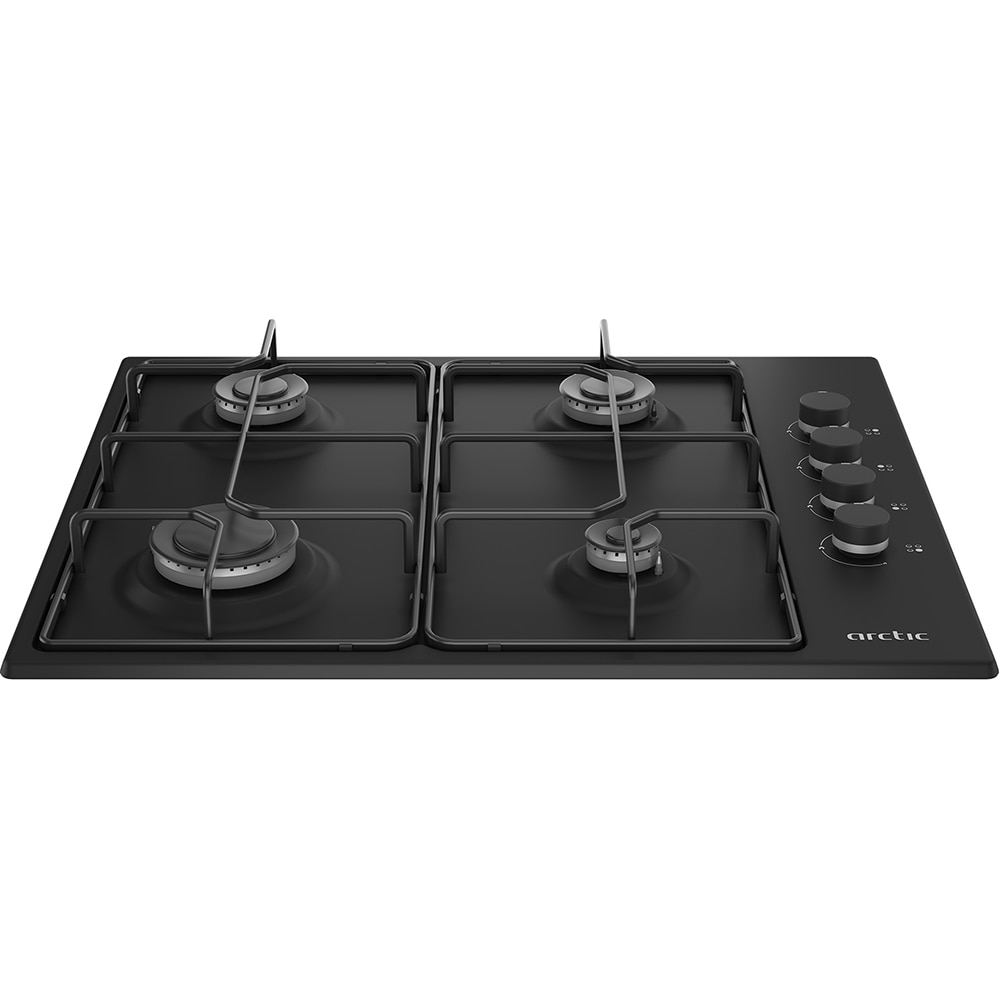 Plita incorporabila ARCTIC ARAGN64124SB, Gaz, 4 arzatoare, negru