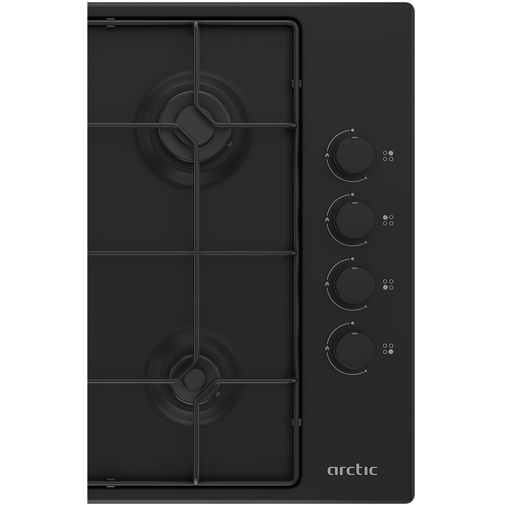 Plita incorporabila ARCTIC ARAGN64124SB, Gaz, 4 arzatoare, negru