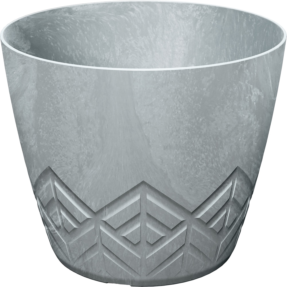 Ghiveci PROSPERPLAST Dare Areco, D14 cm, gri