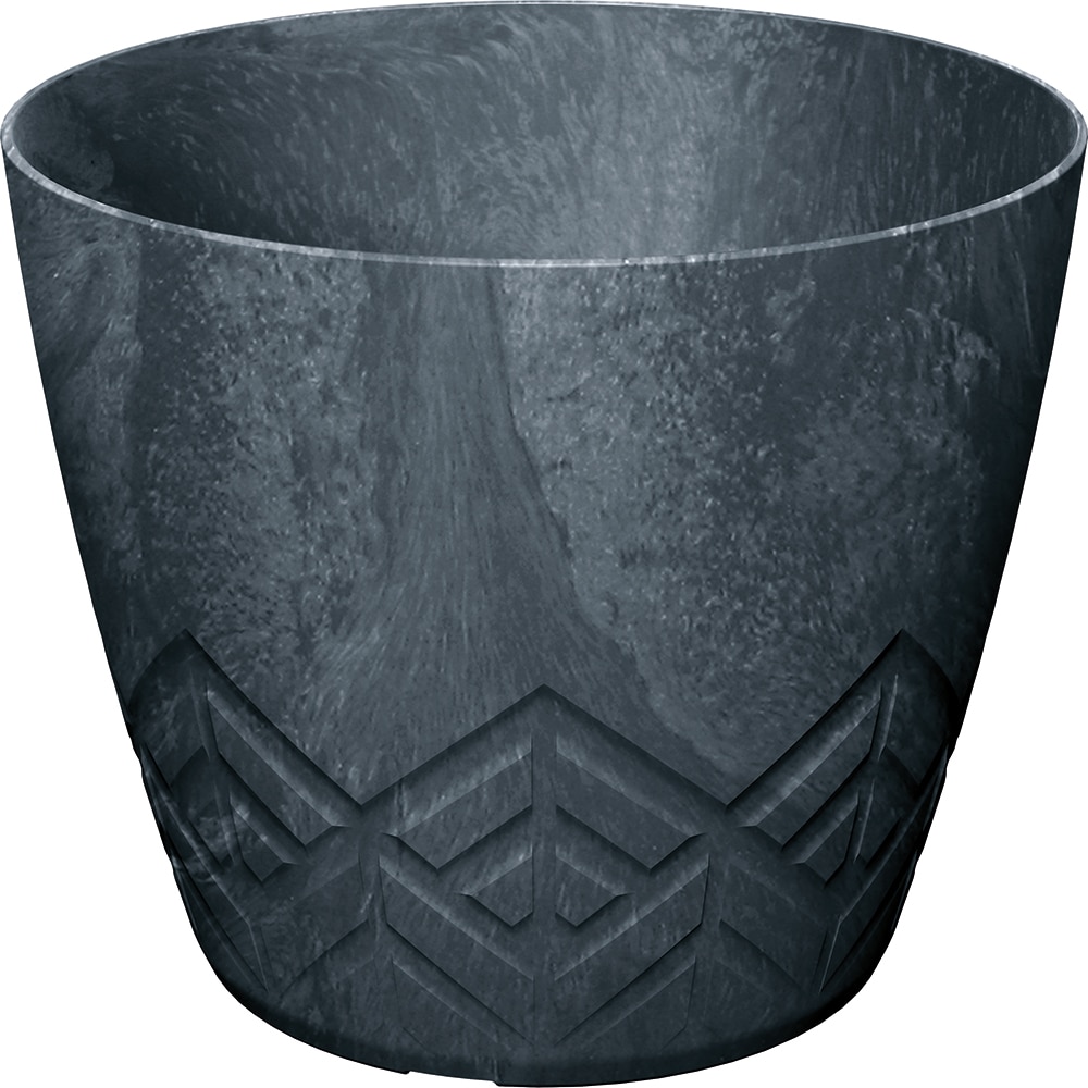 Ghiveci PROSPERPLAST Dare Areco, D23.8 cm, antracit