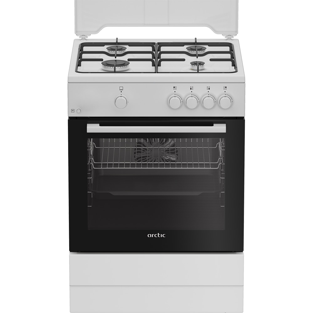 Aragaz ARCTIC ABGM6600L, 4 arzatoare, Gaz, L 60 cm, alb