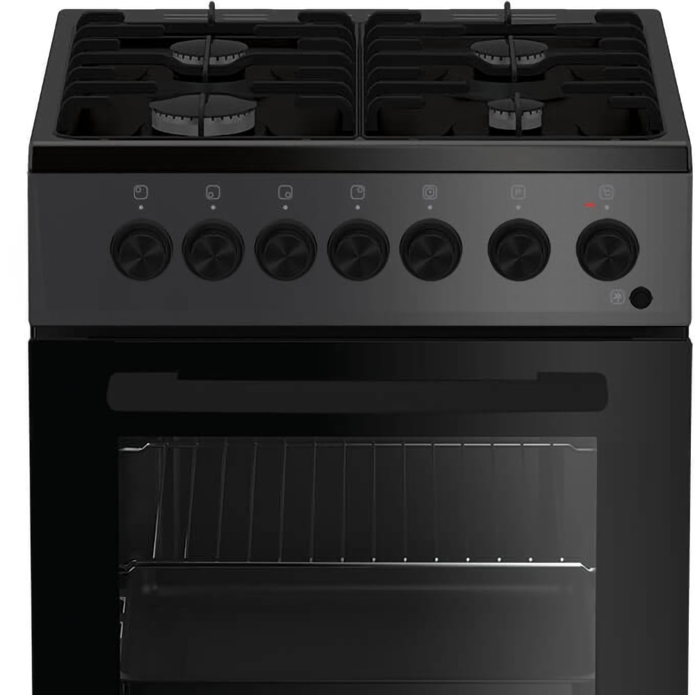 Aragaz ARCTIC AEM5611DTLA, 4 arzatoare, Gaz + Electric, L 50 cm, Grill, antracit