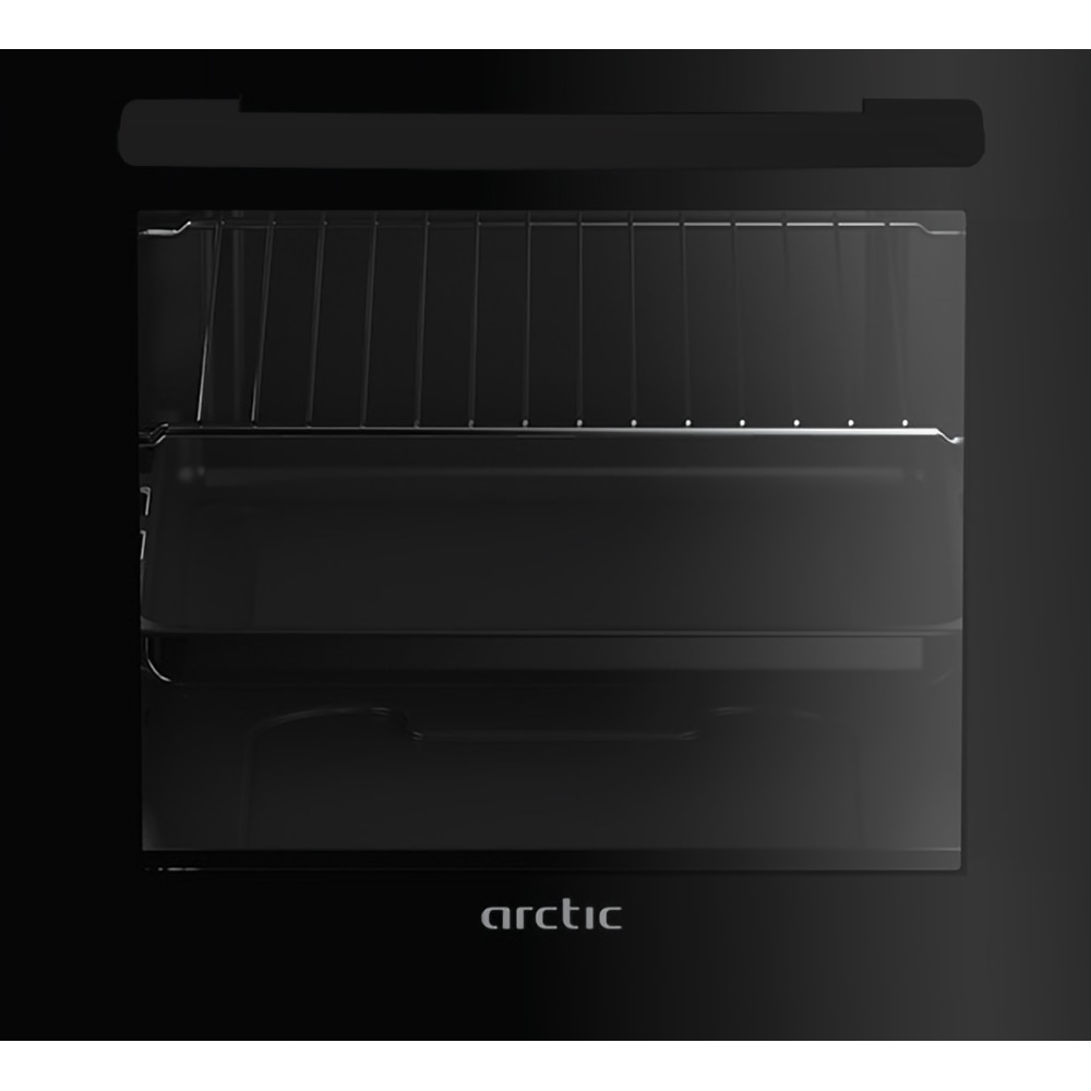 Aragaz ARCTIC AEM5611DTLA, 4 arzatoare, Gaz + Electric, L 50 cm, Grill, antracit