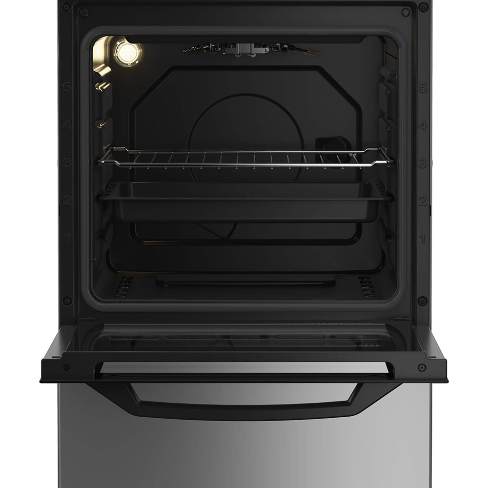 Aragaz ARCTIC AGG5611DTLBN, 4 arzatoare, Gaz, L 50 cm, Grill, argintiu