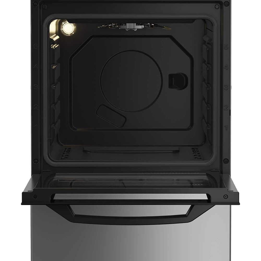 Aragaz ARCTIC AGG5611DTLBN, 4 arzatoare, Gaz, L 50 cm, Grill, argintiu