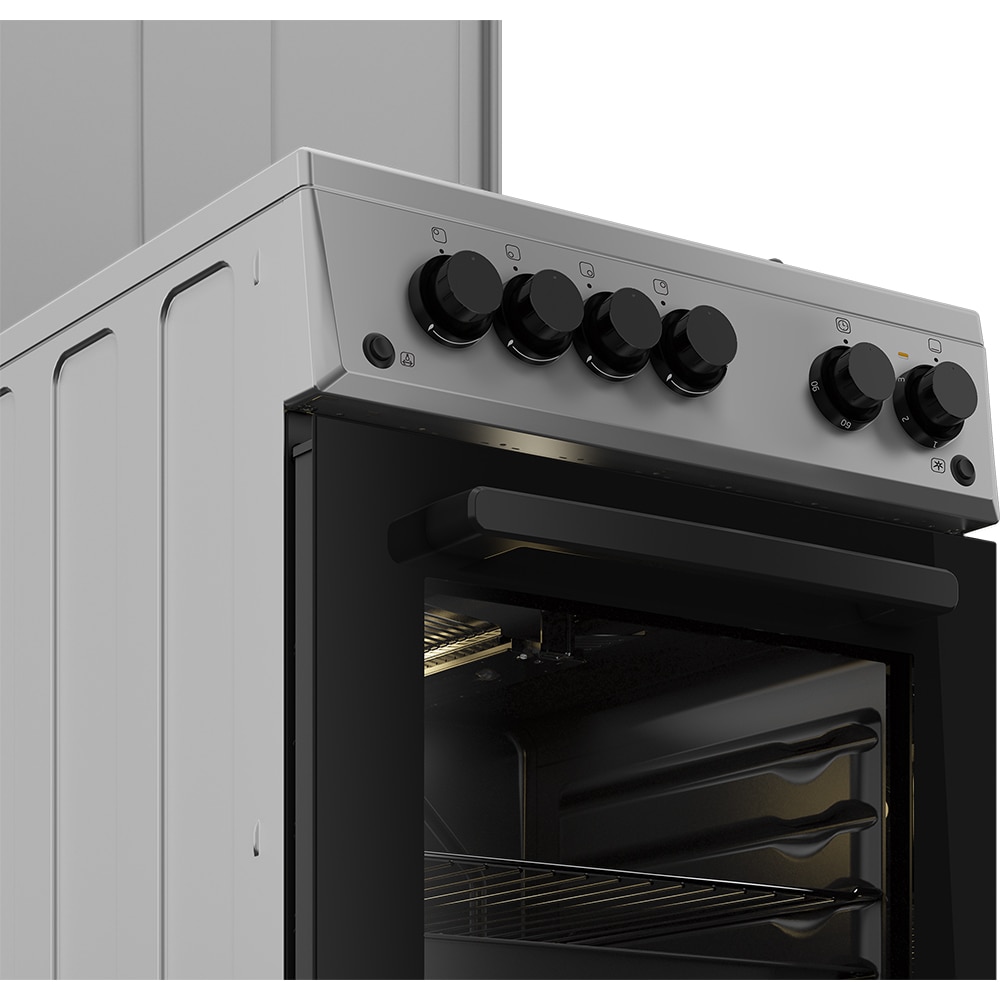 Aragaz ARCTIC AGG5611DTTLXN, 4 arzatoare, Gaz, L 50 cm, Grill, Rotisor, inox