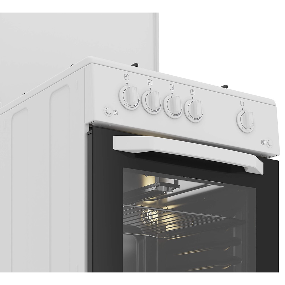 Aragaz ARCTIC AGM5501FL, 4 arzatoare, Gaz, L 50 cm, alb