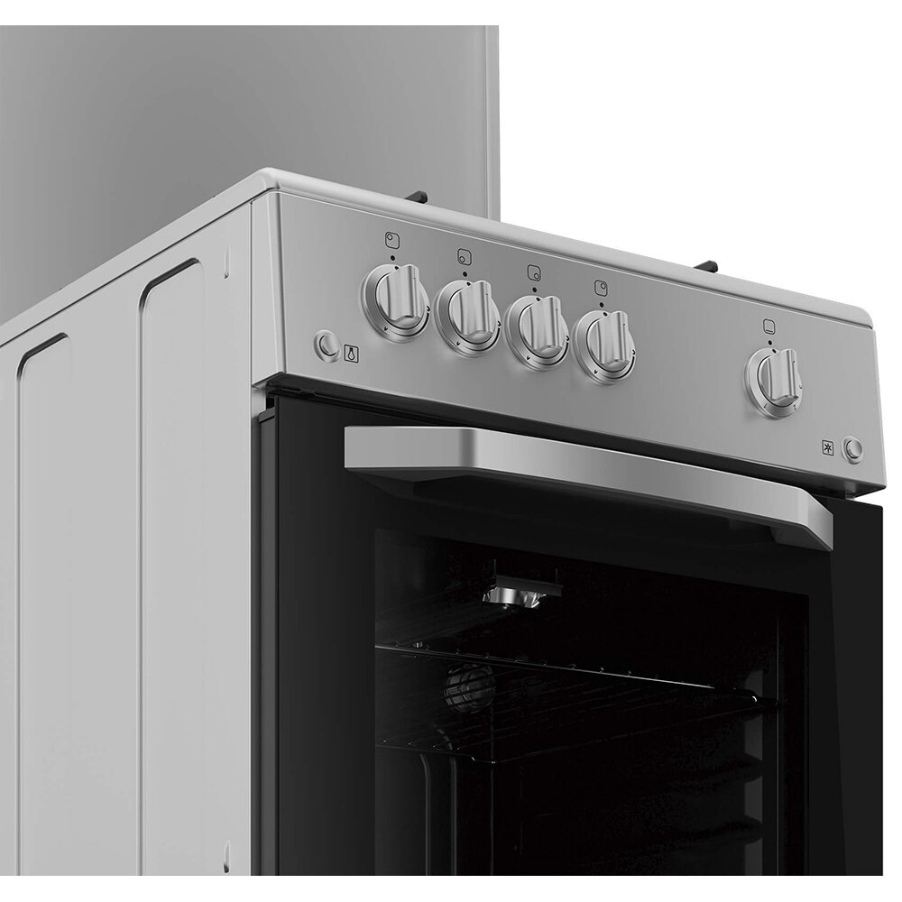 Aragaz ARCTIC AGM5501FLS, 4 arzatoare, Gaz, L 50 cm, argintiu