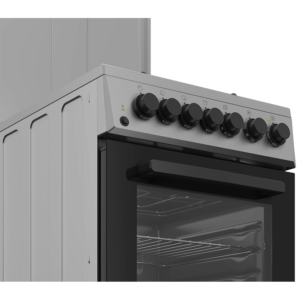 Aragaz ARCTIC AMG5612STLXN, 4 arzatoare, Gaz + Electric, L 50 cm, Grill, inox