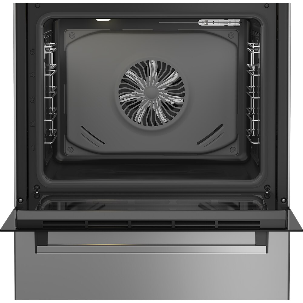 Aragaz BEKO FBSM62530DXMS, 4 arzatoare, Gaz + Electric, L 60 cm, Grill, antracit