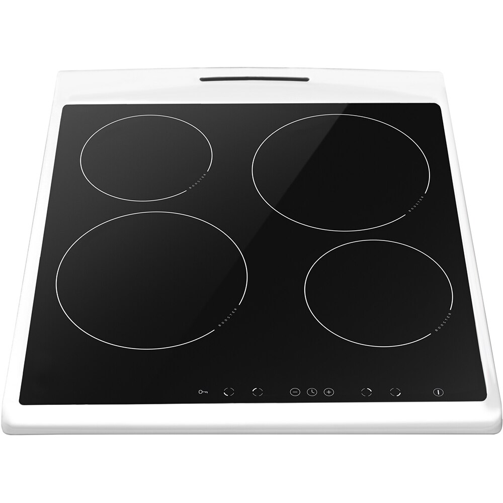 Aragaz HANSA FCIW59209, 4 arzatoare, Electric, L 50 cm, Grill, alb