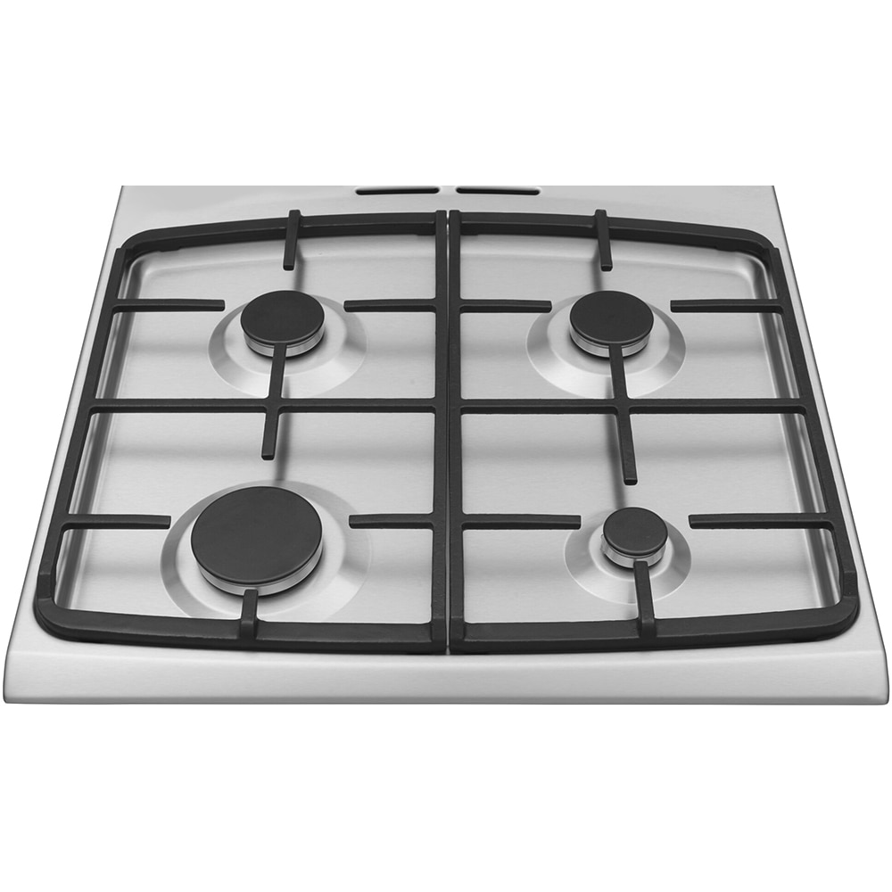 Aragaz HANSA FCMX69129H, 4 arzatoare, Gaz + Electric, L 60 cm, Grill, inox