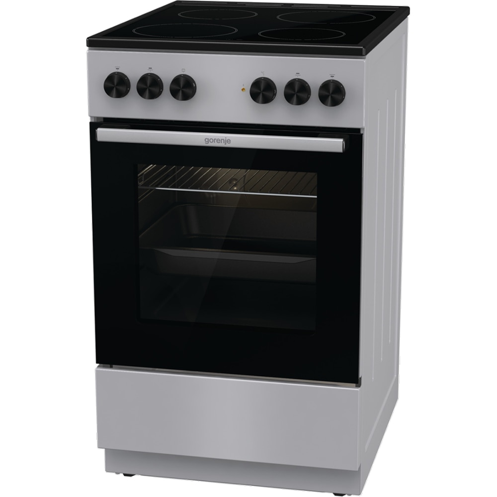 Aragaz GORENJE GEC5A12SG, 4 arzatoare, Electric, L 50 cm, gri